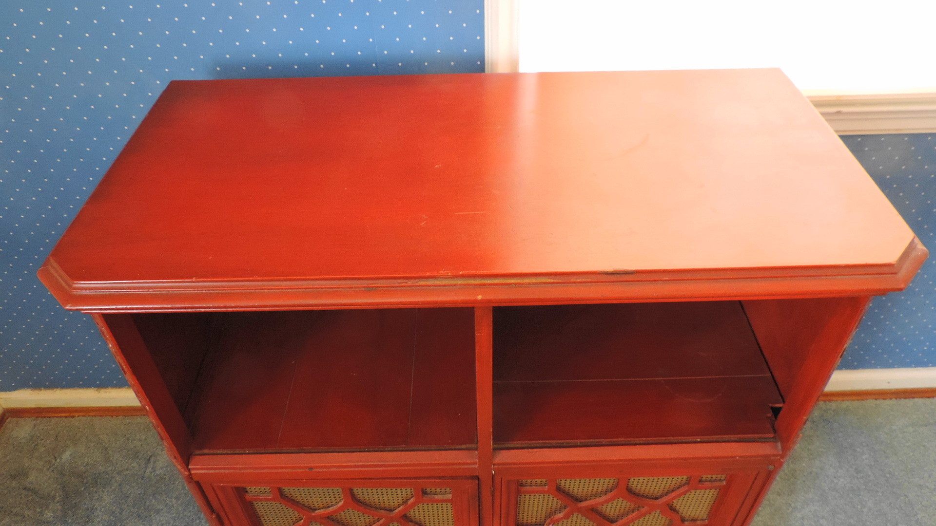 Red Painted Cabinet