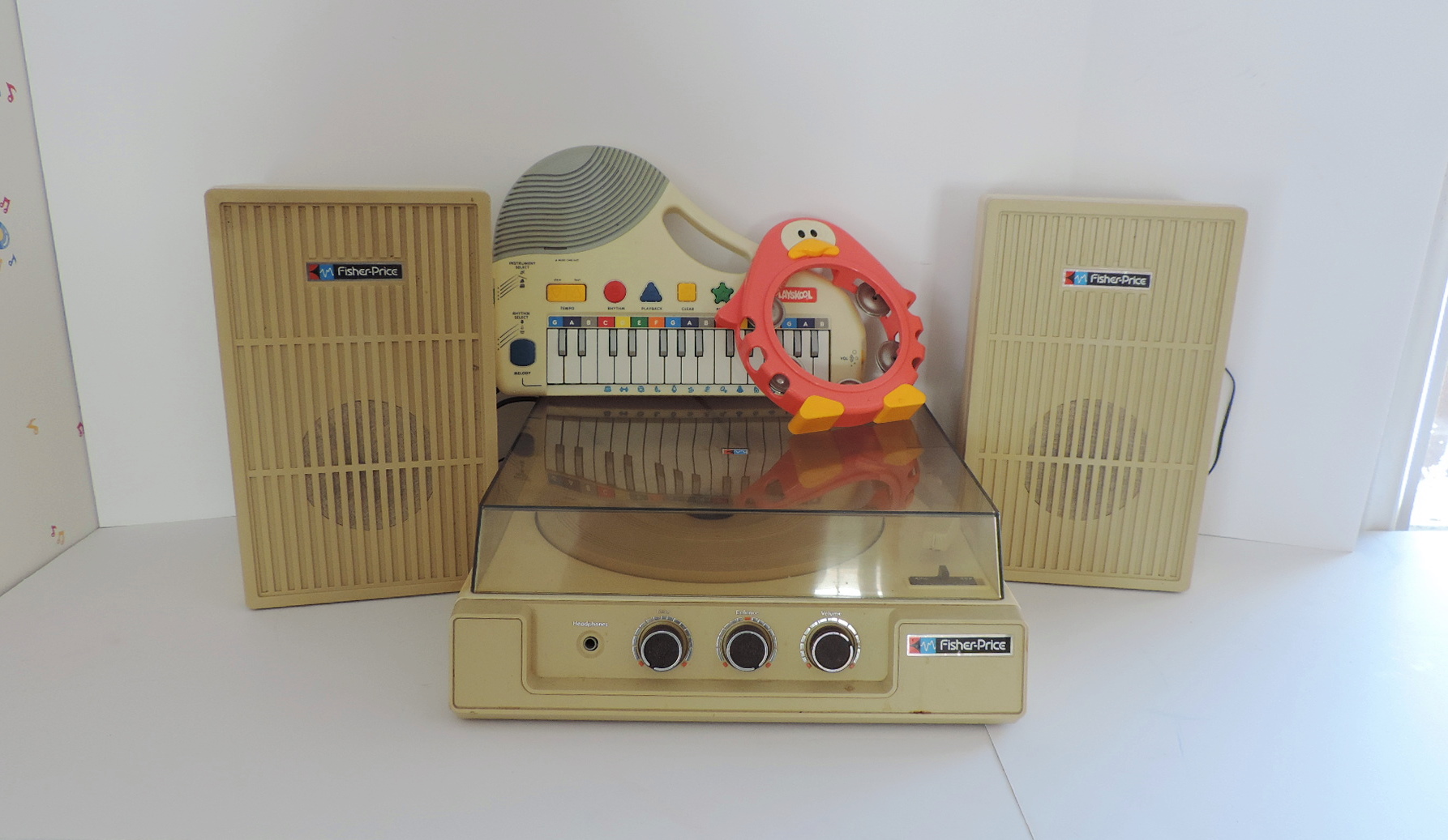 Fisher-Price Turntable, Playskool Keyboard and Tambourine