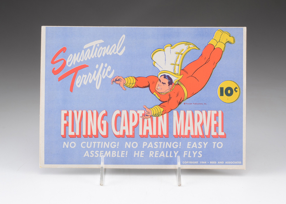 Vintage 1944 Flying Captain Marvel Paperdoll