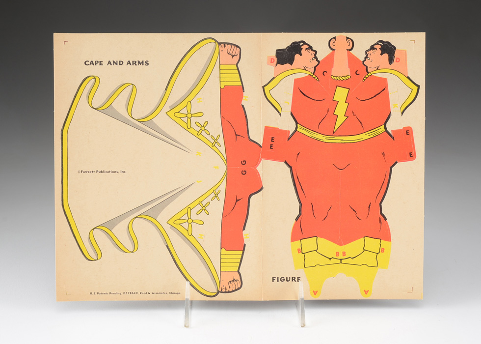 Vintage 1944 Flying Captain Marvel Paperdoll