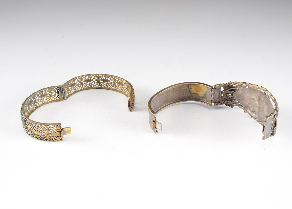 Two Vintage Brass Bracelets