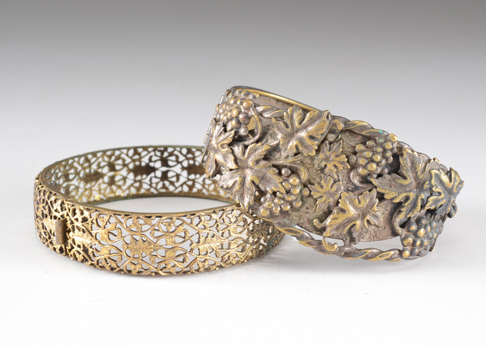 Two Vintage Brass Bracelets