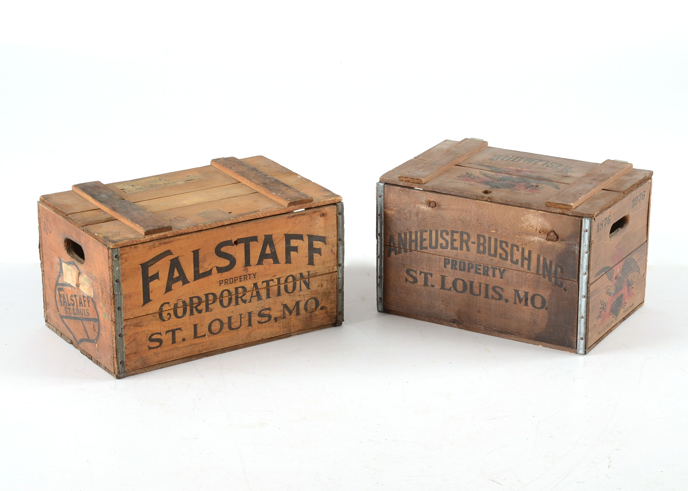 Pair of Vintage Beer Crates