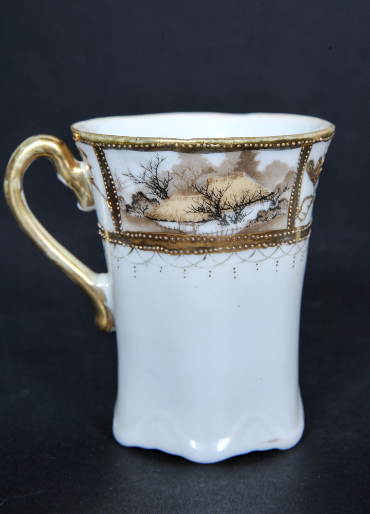 The Yamato Nippon China Coffee Pot with Cups and Saucers