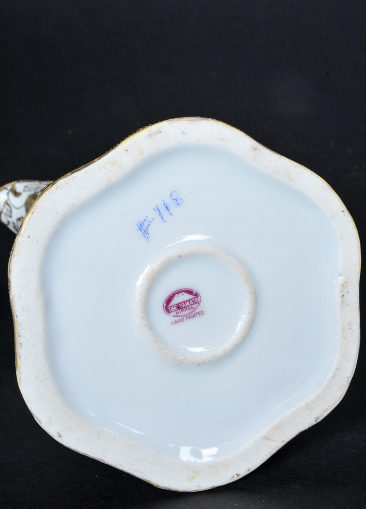 The Yamato Nippon China Coffee Pot with Cups and Saucers