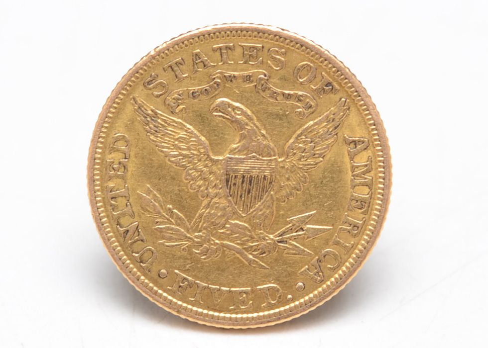 A Rare 1905 Liberty Head $5 Gold Coin