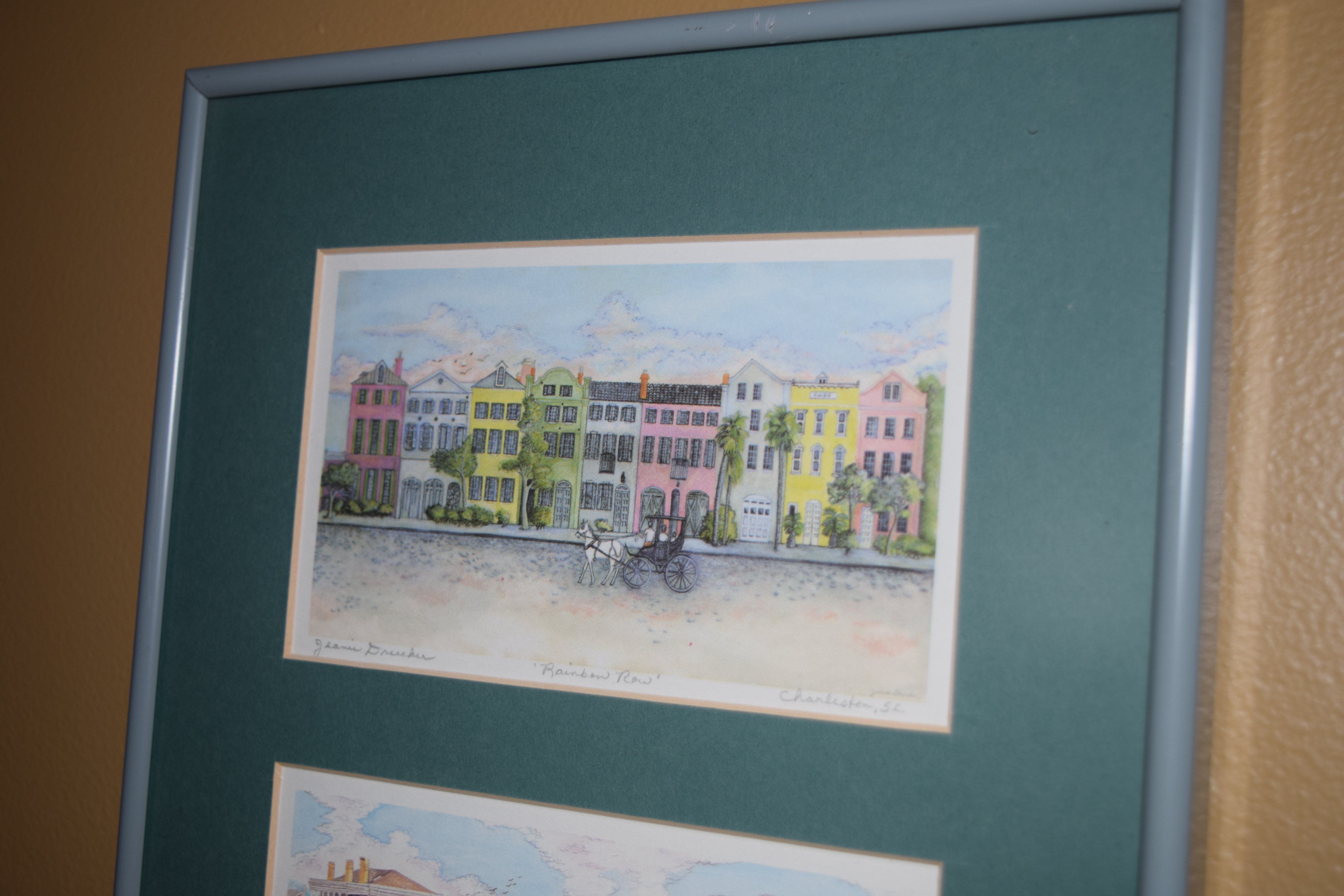 Three Framed Jeanie Drucker Lithograph Prints