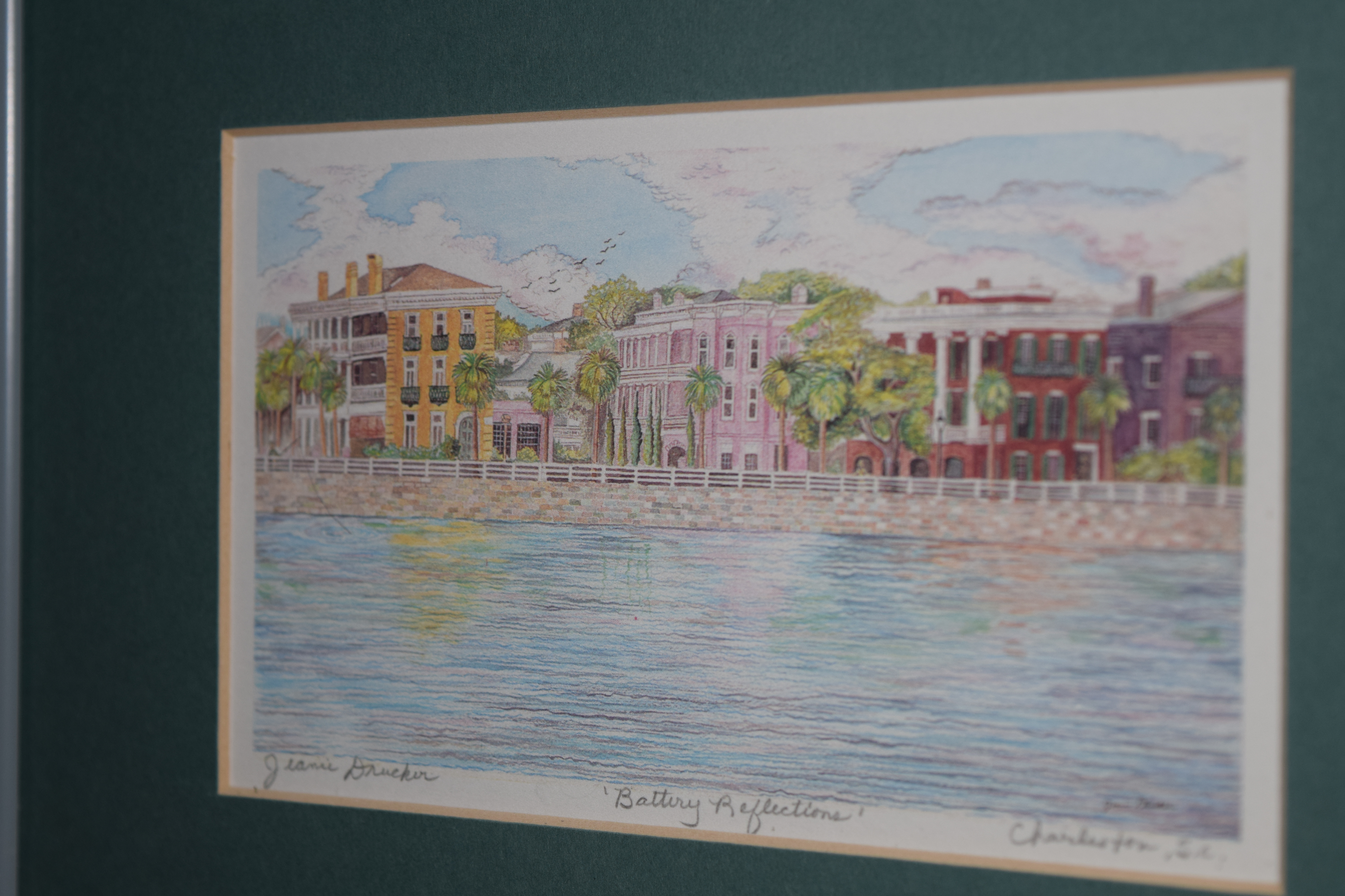 Three Framed Jeanie Drucker Lithograph Prints