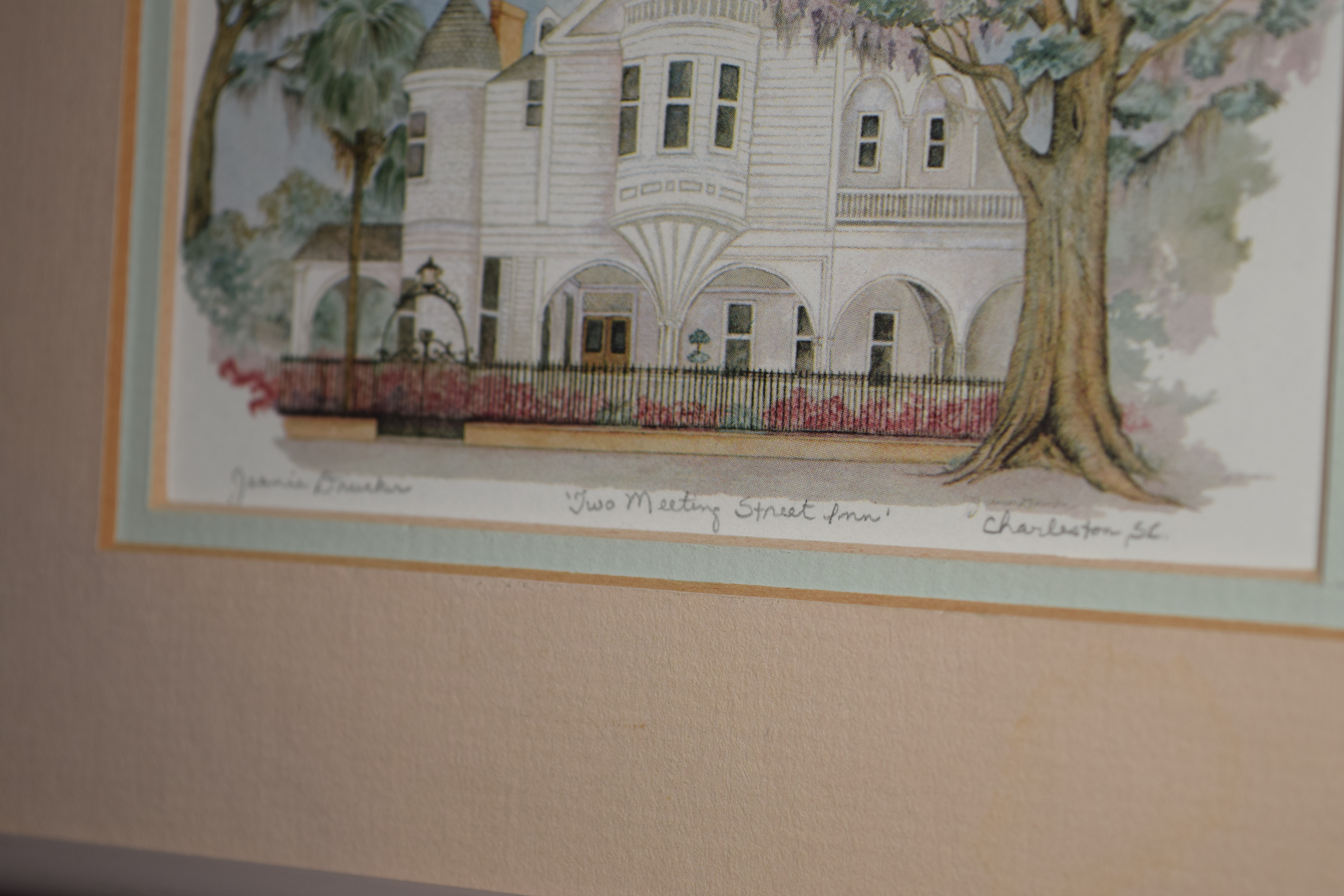 Three Framed Jeanie Drucker Lithograph Prints