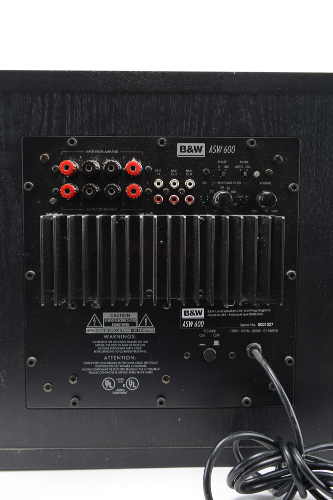 Bowers Wilkins B&W ASW600 Subwoofer