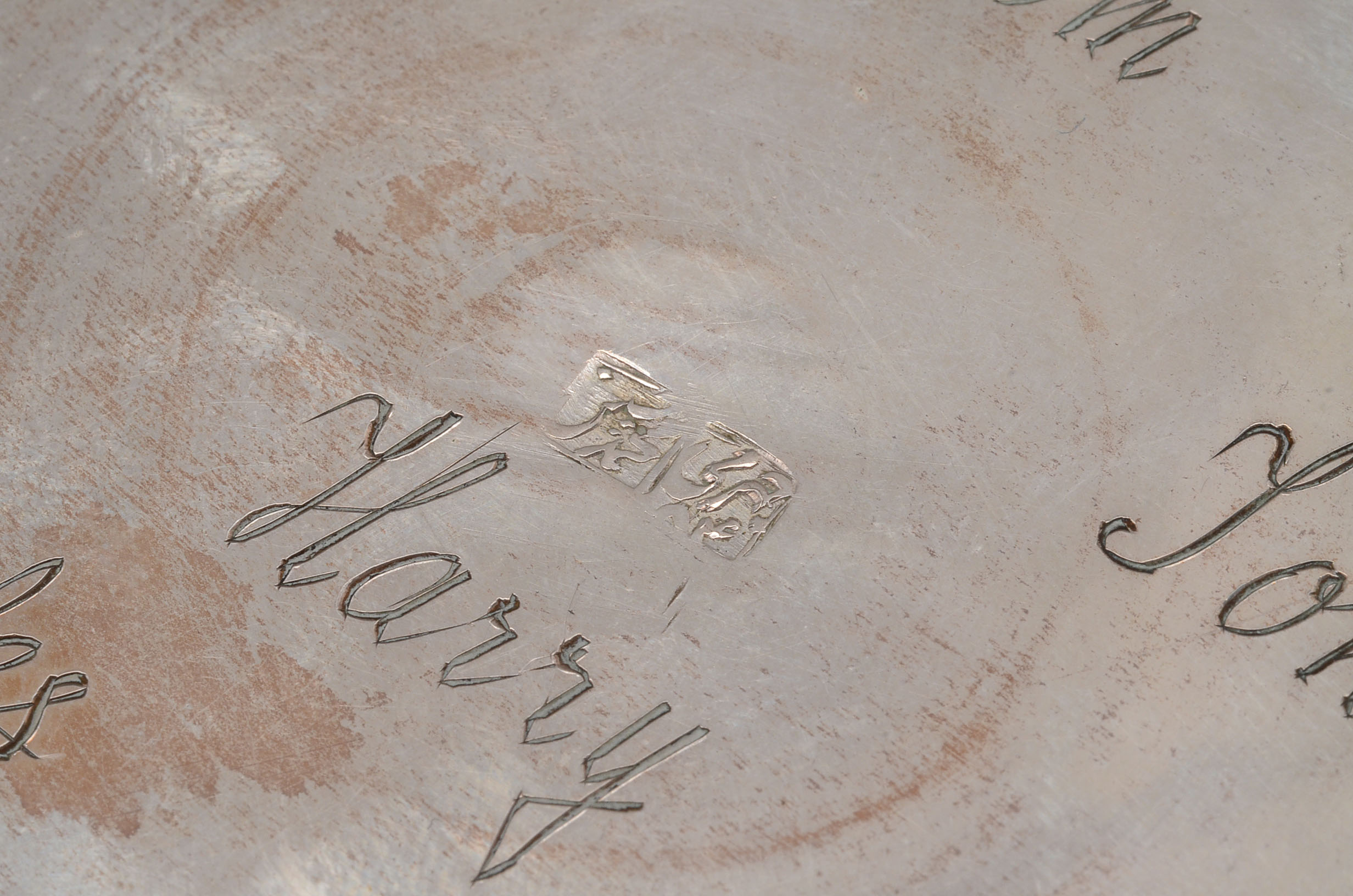 Persian Silver Box with Enamel Design to Lid