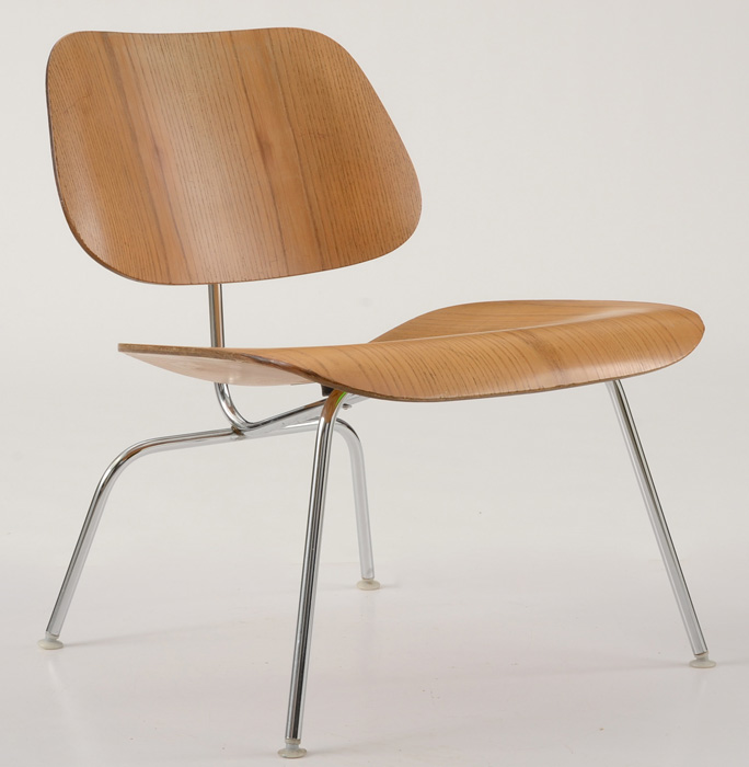 Two Charles Eames Model LCM Plywood Chairs by Herman Miller