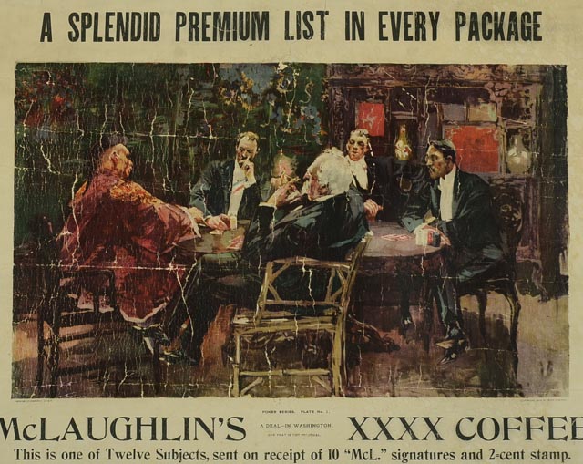 McLaughlin's XXXX Coffee Advertising Poster Circa 1895