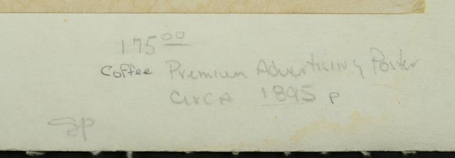 McLaughlin's XXXX Coffee Advertising Poster Circa 1895