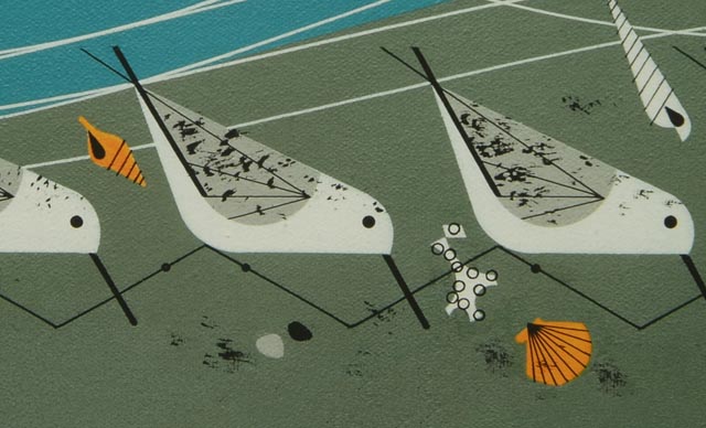 Signed L/E Charley Harper "Strollin' and Patrollin'" Giclée Print