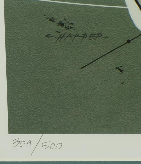 Signed L/E Charley Harper "Strollin' and Patrollin'" Giclée Print