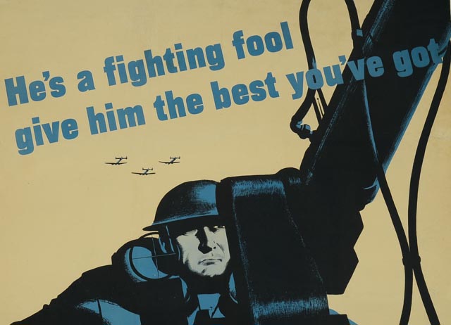 "More Production" World War II Propaganda Poster