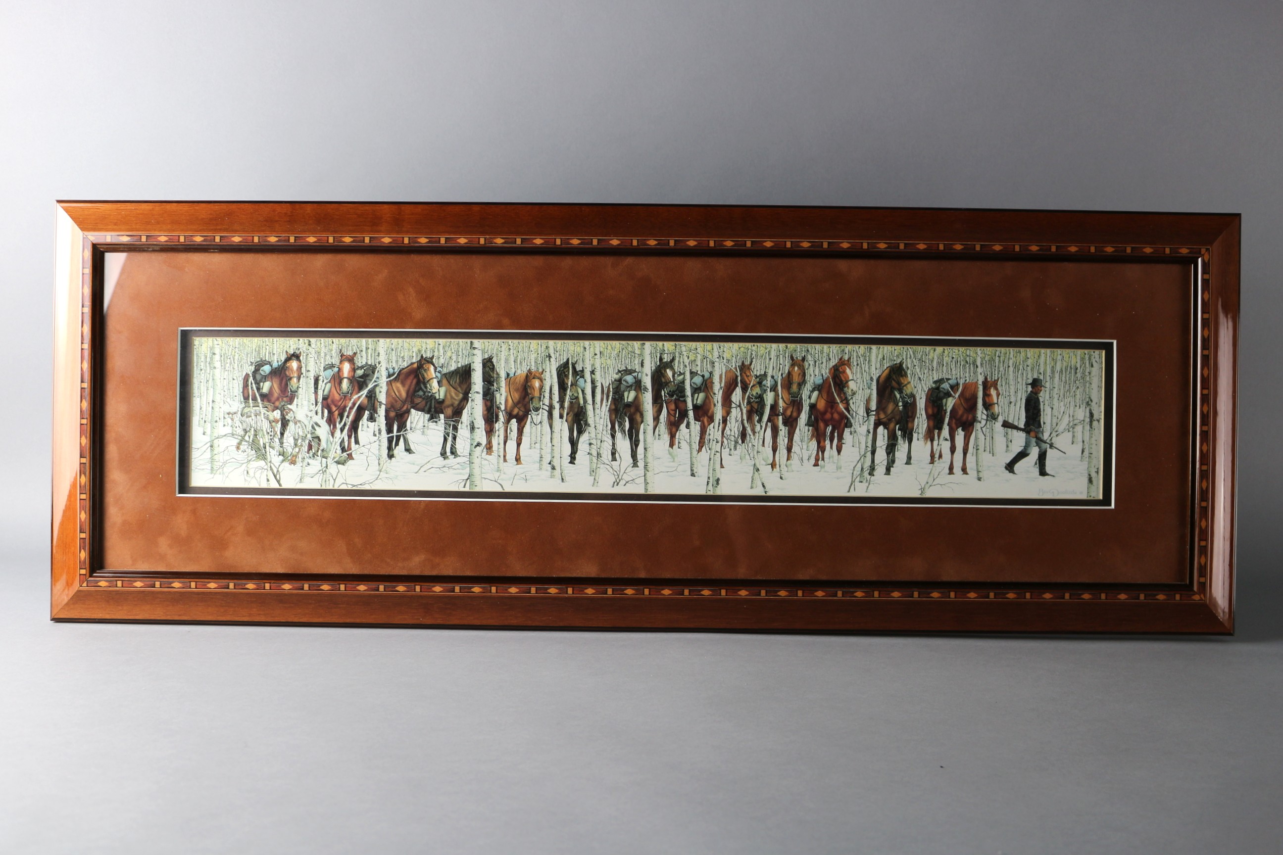 Bev Doolittle "Two Indian Horses" Offset Lithograph