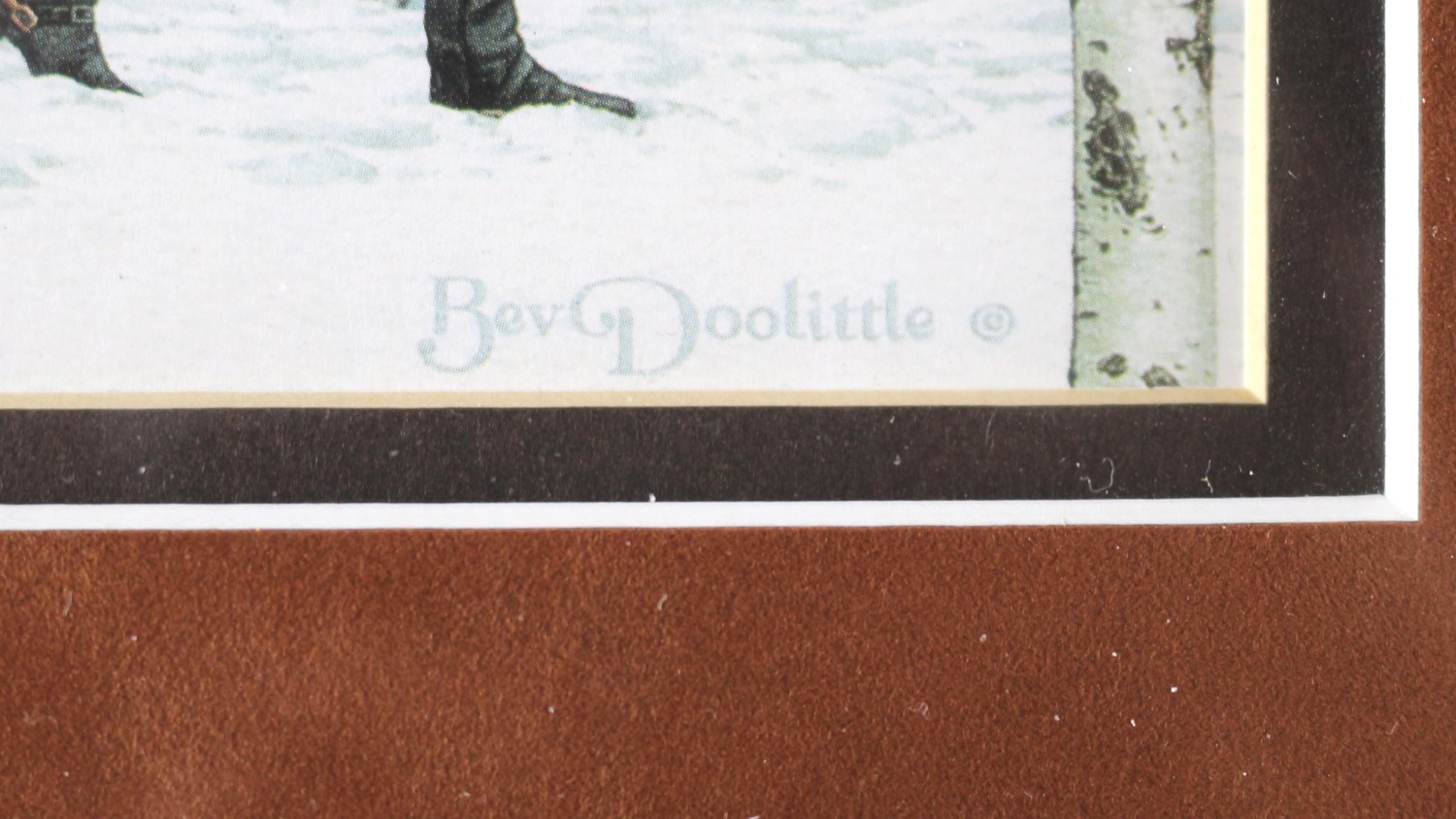 Bev Doolittle "Two Indian Horses" Offset Lithograph