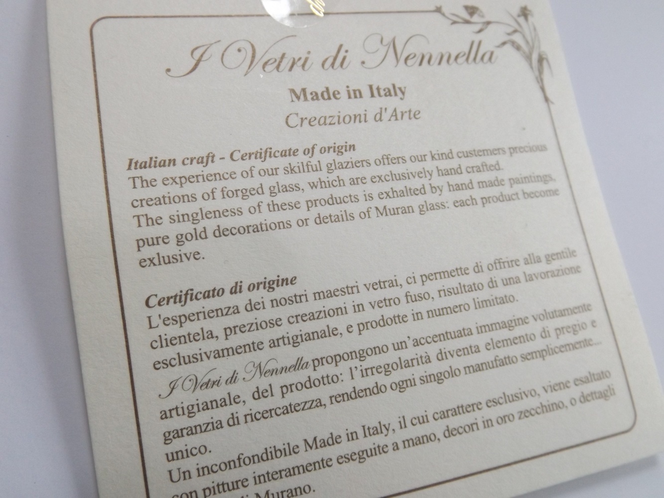 Large Oval Italian Glass Platter