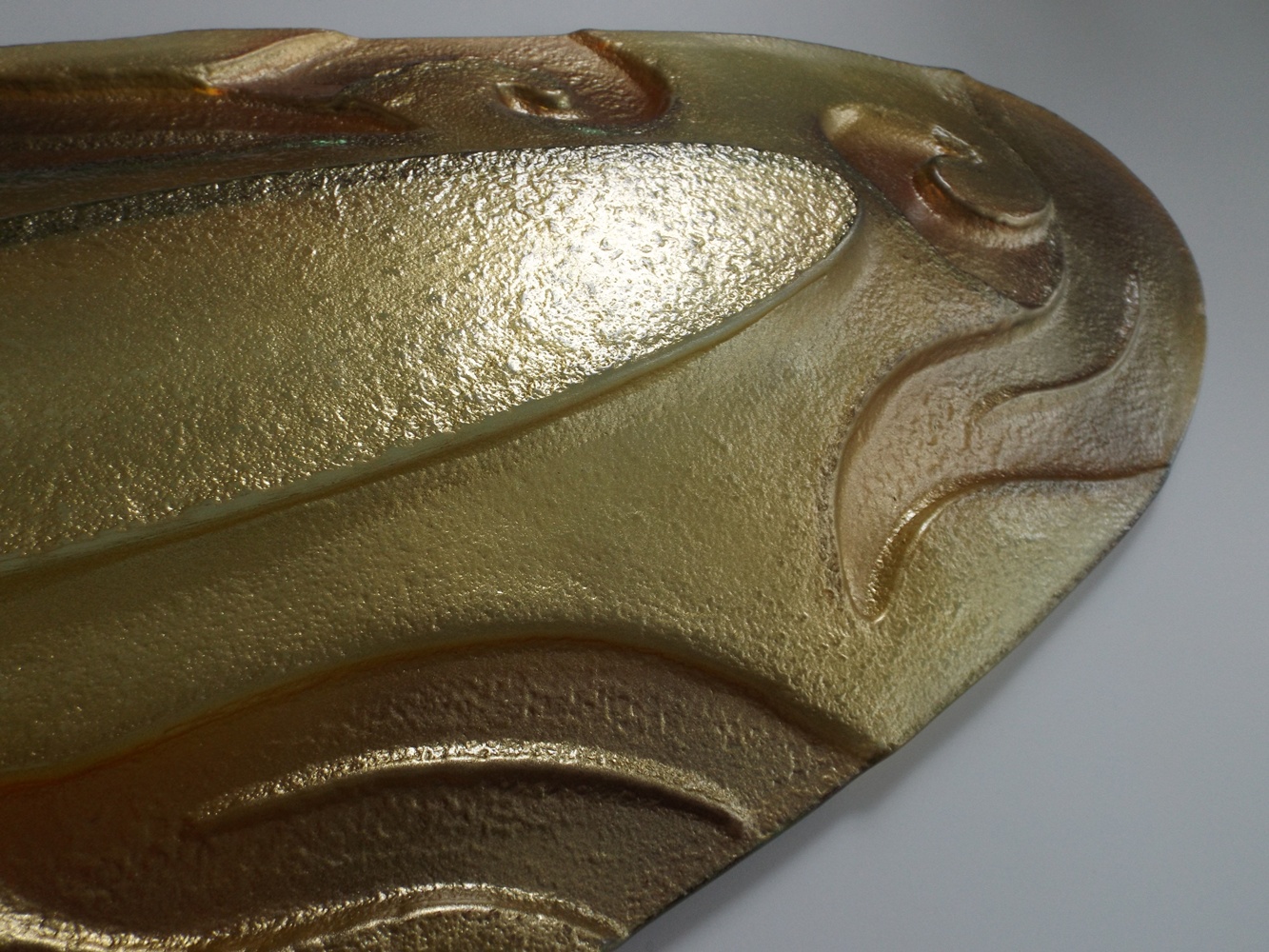 Large Oval Italian Glass Platter