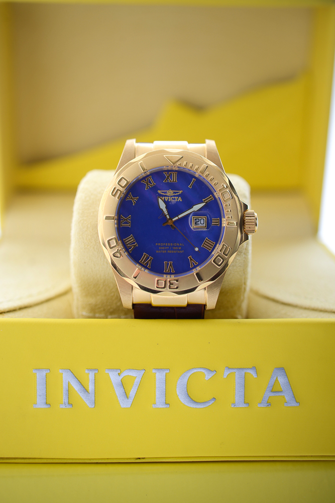 Invicta Men's #1711 Gold Ion Plated Pro Diver Watch