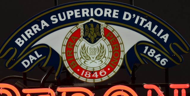 Neon Peroni Sign