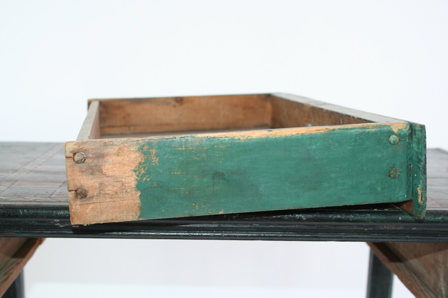 Antique Checker Board Table