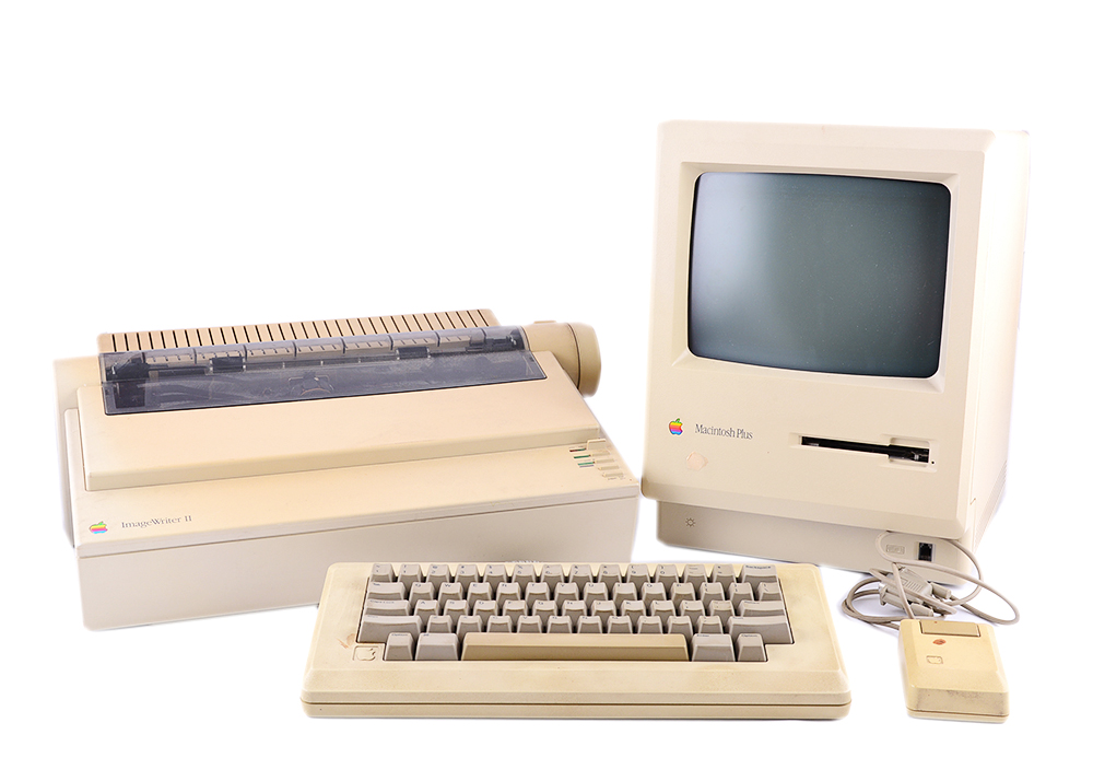 Vintage Mac Plus and Image Writer II