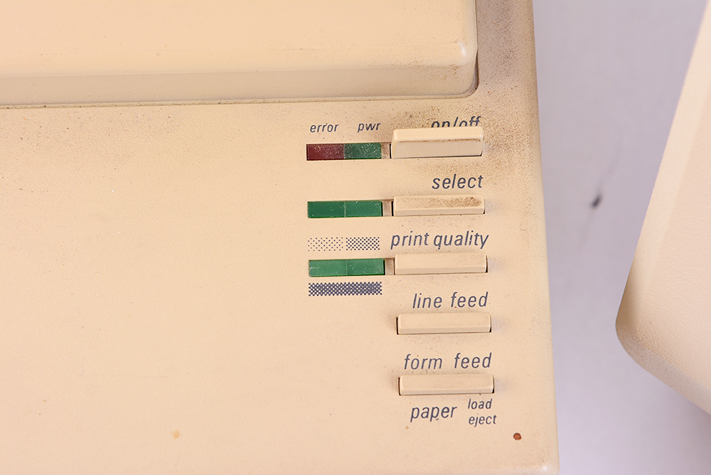 Vintage Mac Plus and Image Writer II