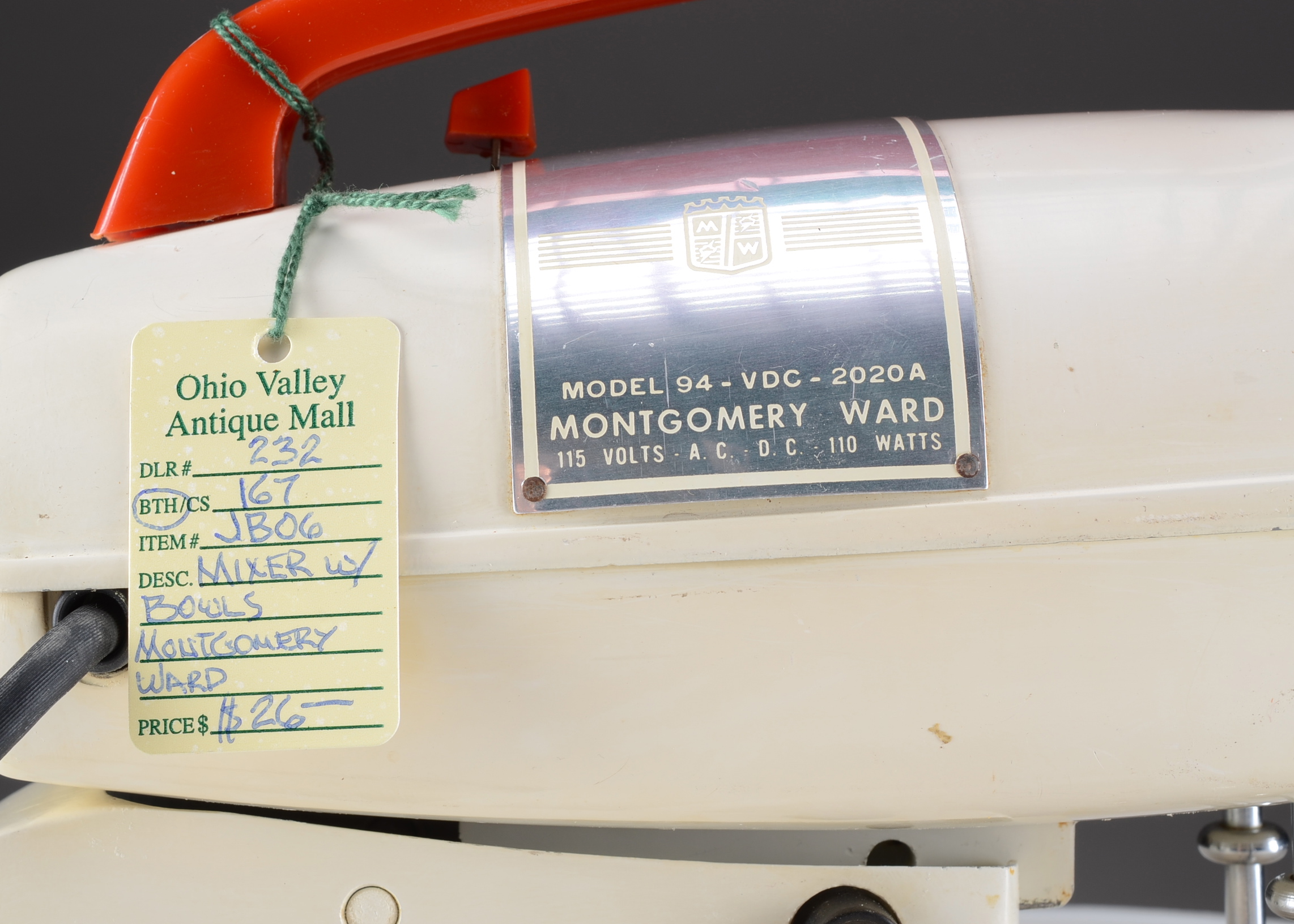 Vintage Montgomery Ward Food Mixer