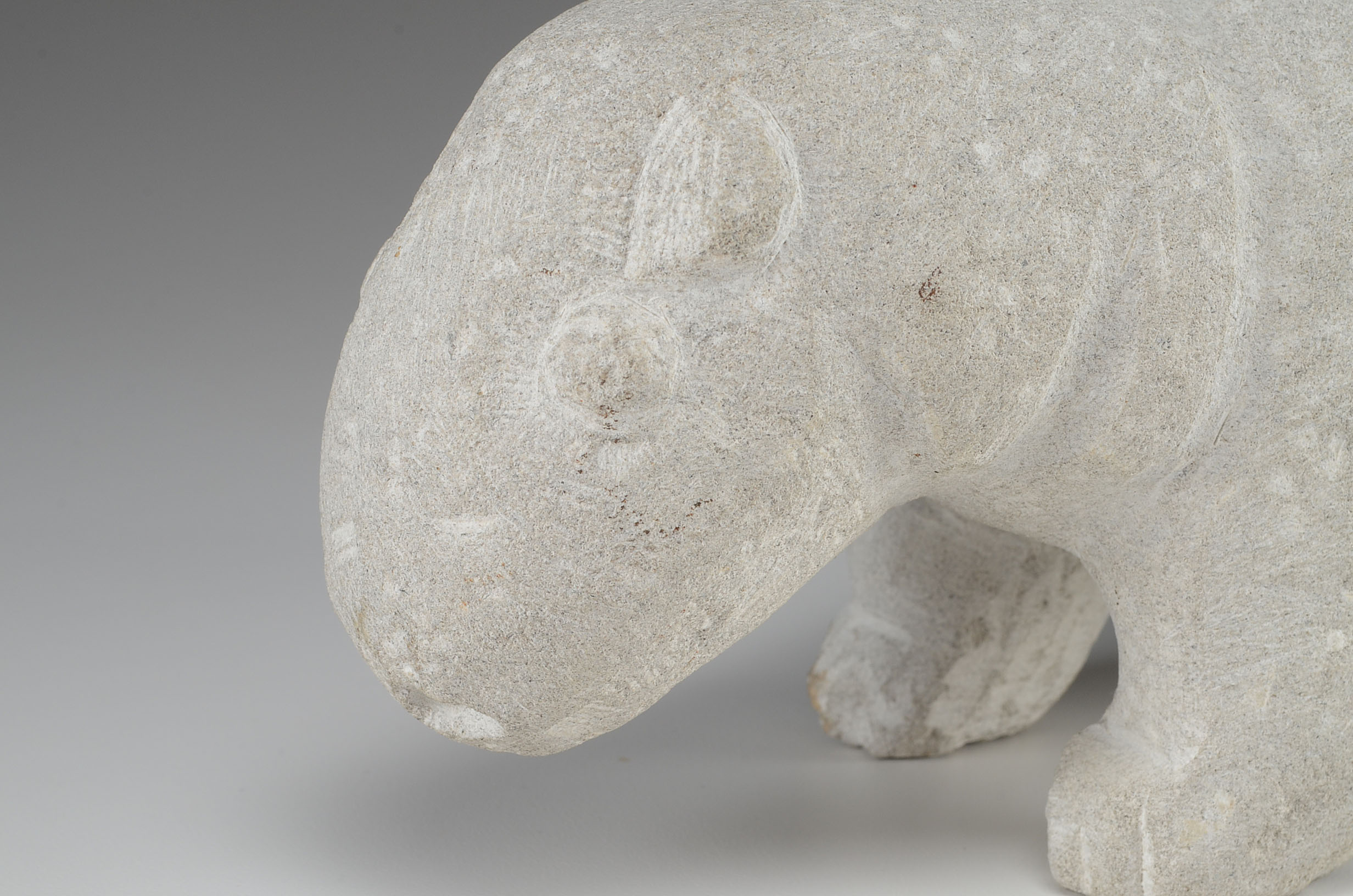 Owl on Hippo Sculpture by Ernest 'Popeye' Reed