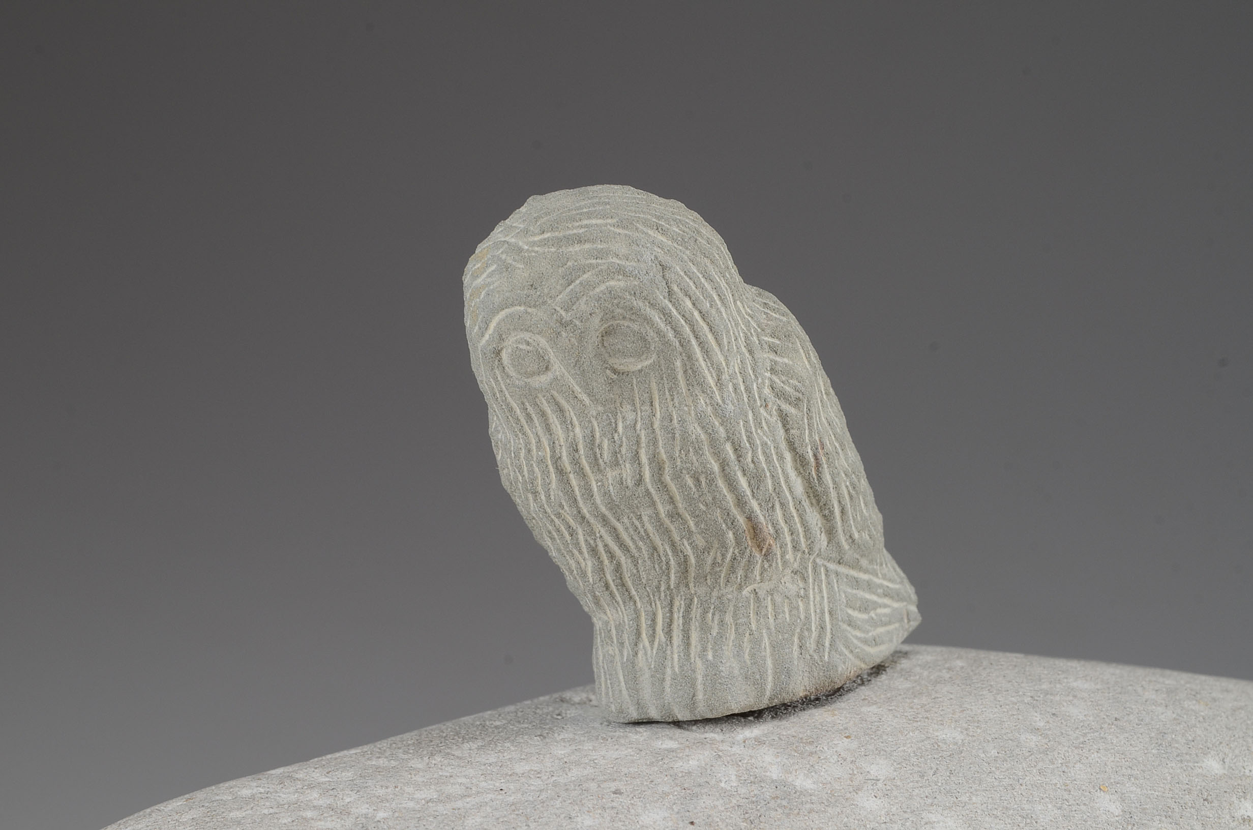 Owl on Hippo Sculpture by Ernest 'Popeye' Reed