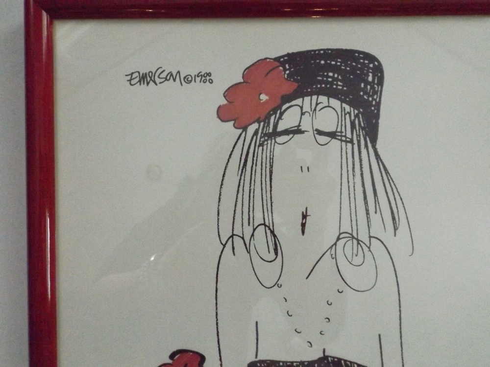 Three Framed Signed Emerson Cartoon Prints