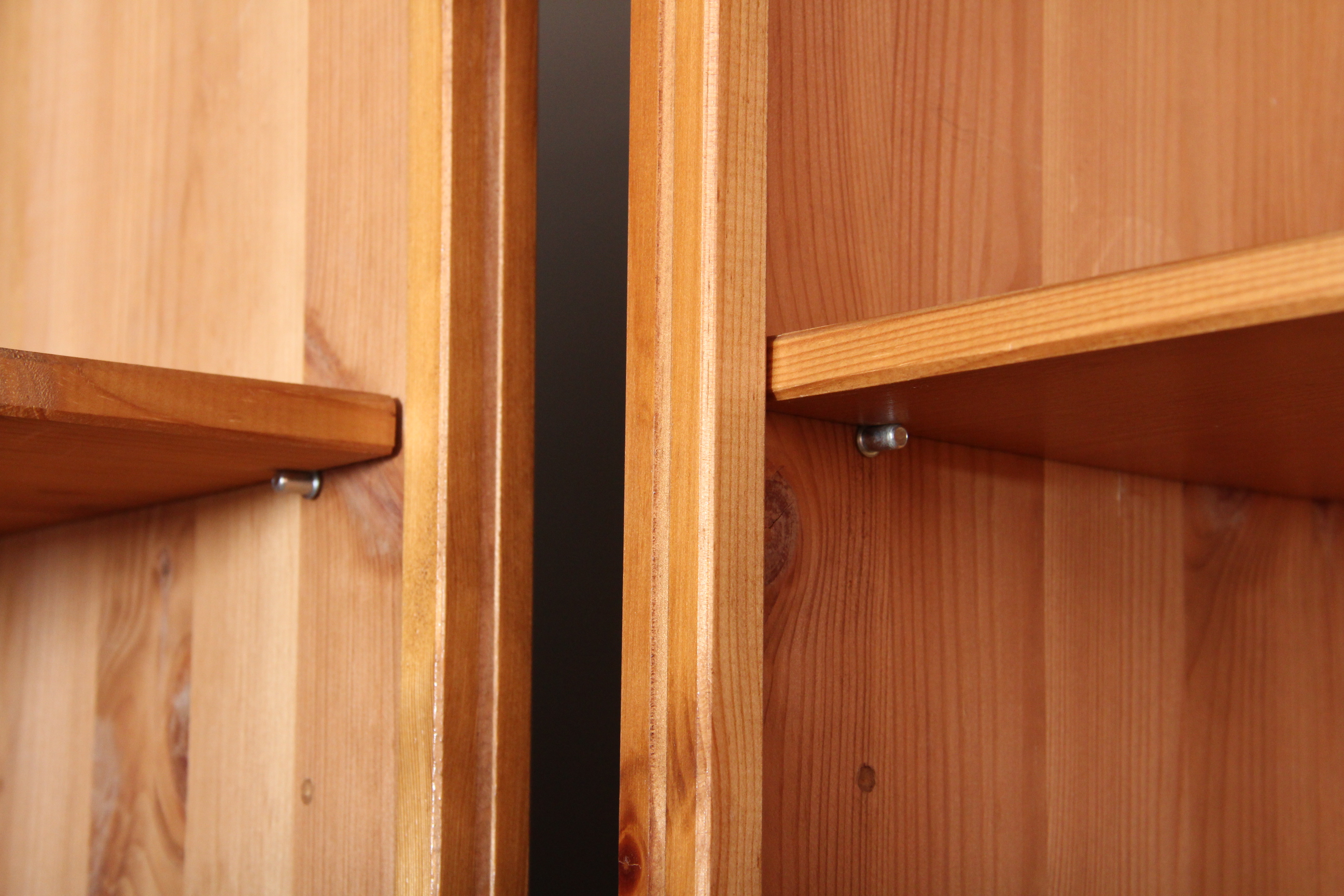 Knotty Pine Bookcases