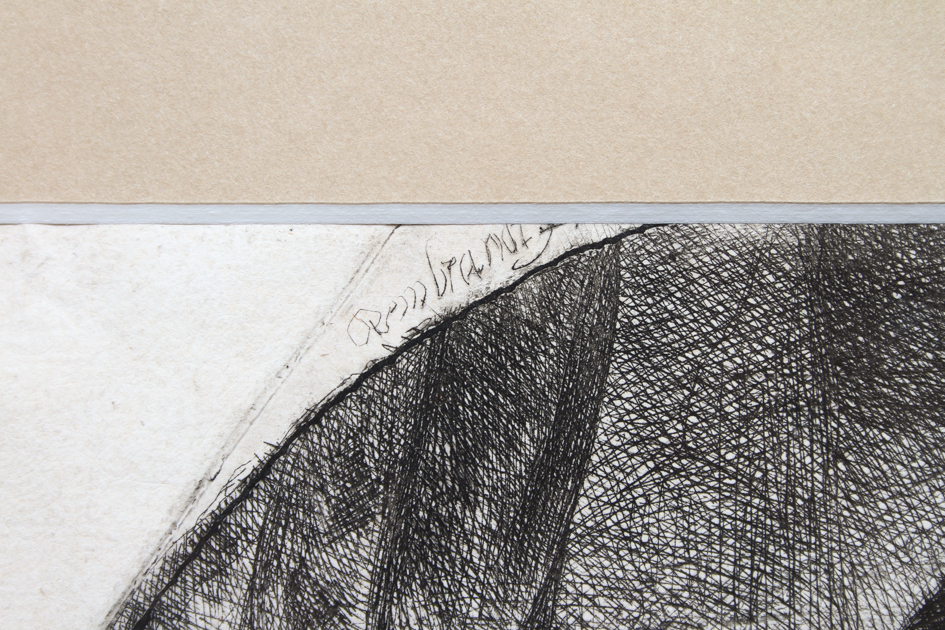 Rembrandt Etching "Portrait of Jan Uytenbogaert"