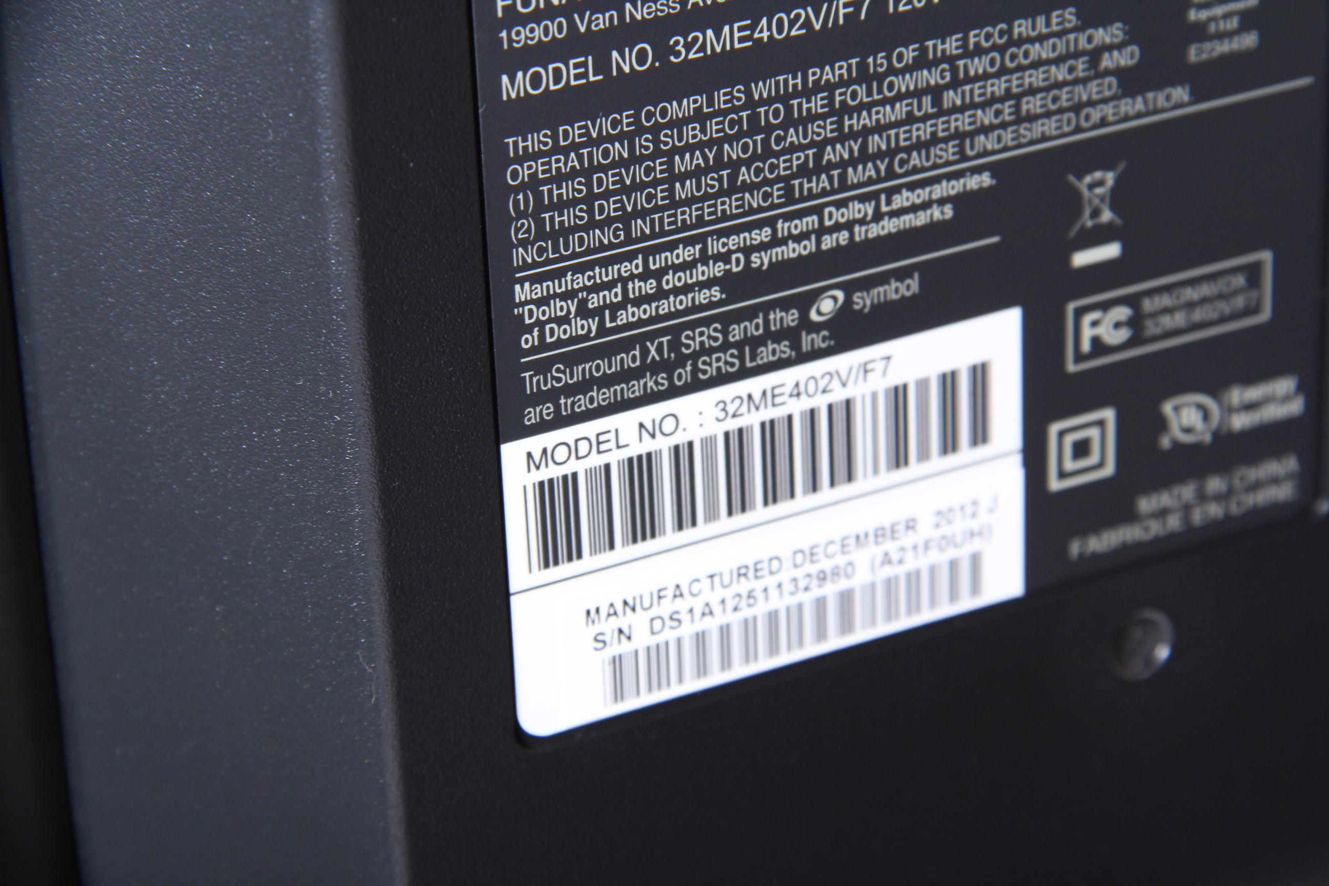 Magnavox 32" LED Television