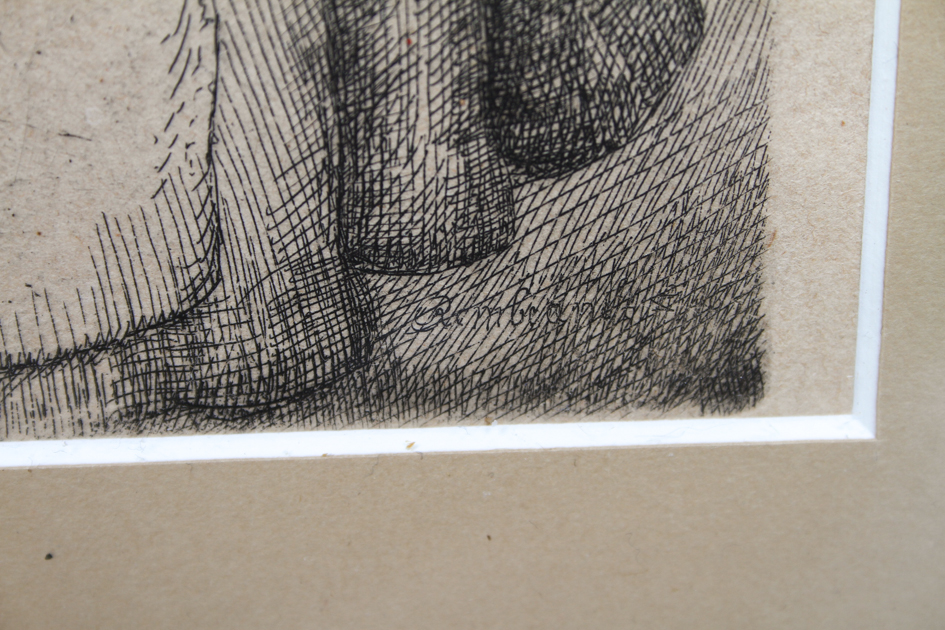 Rembrandt Etching "Clement de Jonghe, Printseller"