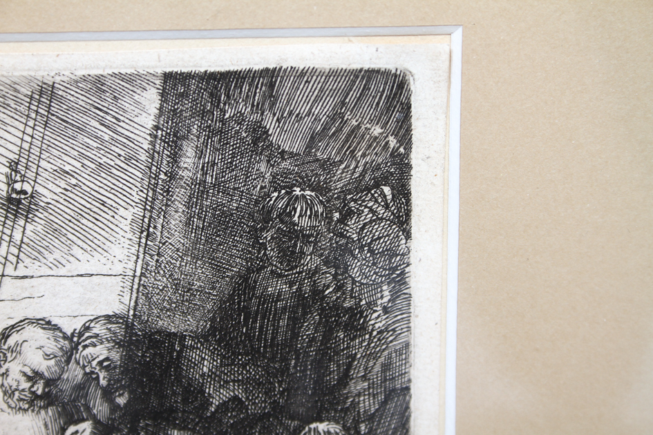 Rembrandt Etching "Circumcision in the Stable"