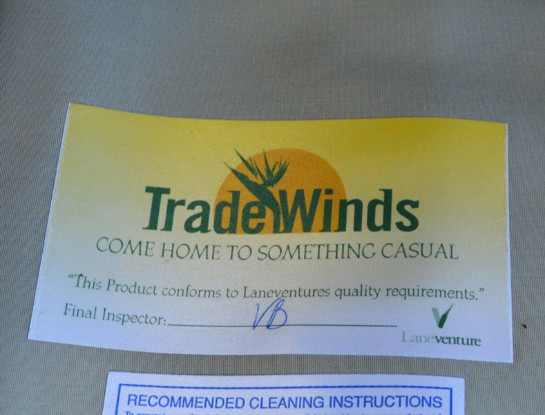 Indoor Natural Wicker Sofa by Lane Venture