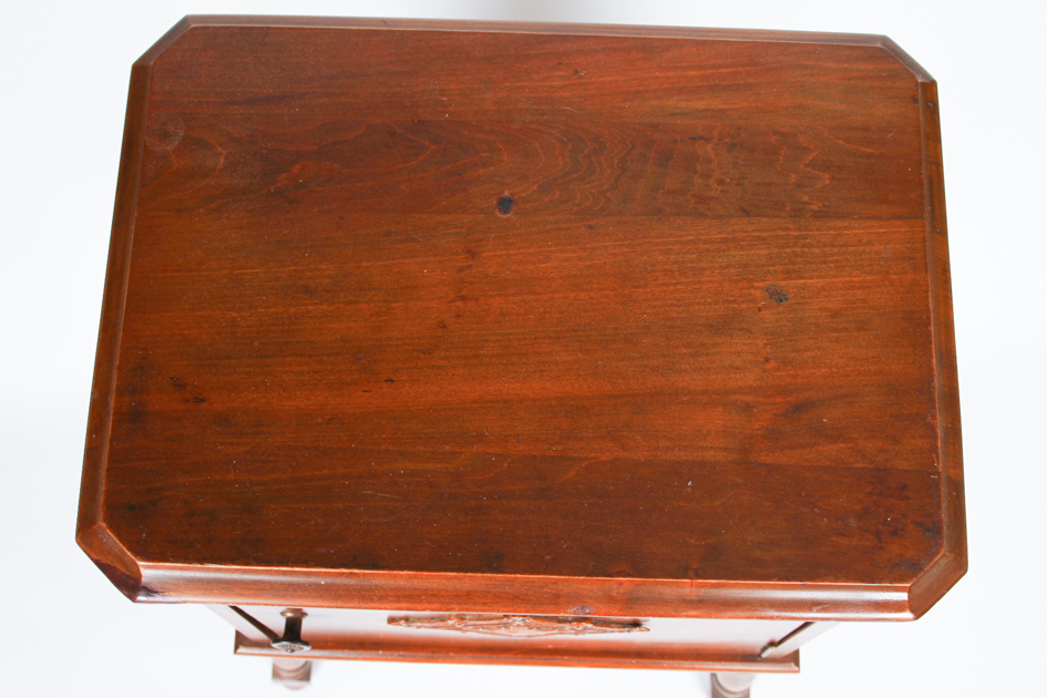 Antique Walnut Tobacco Stand