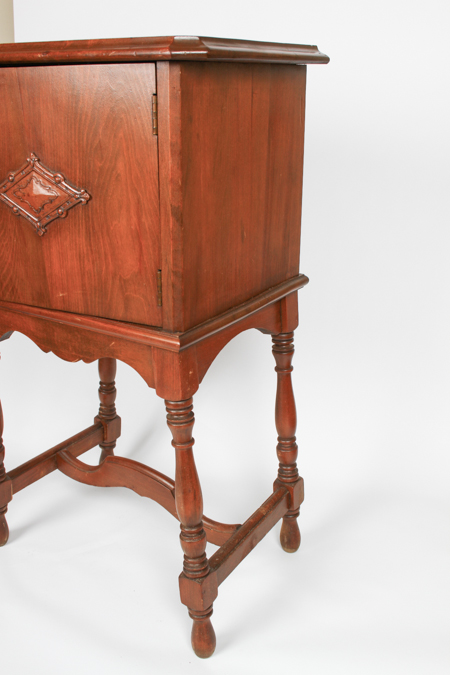 Antique Walnut Tobacco Stand