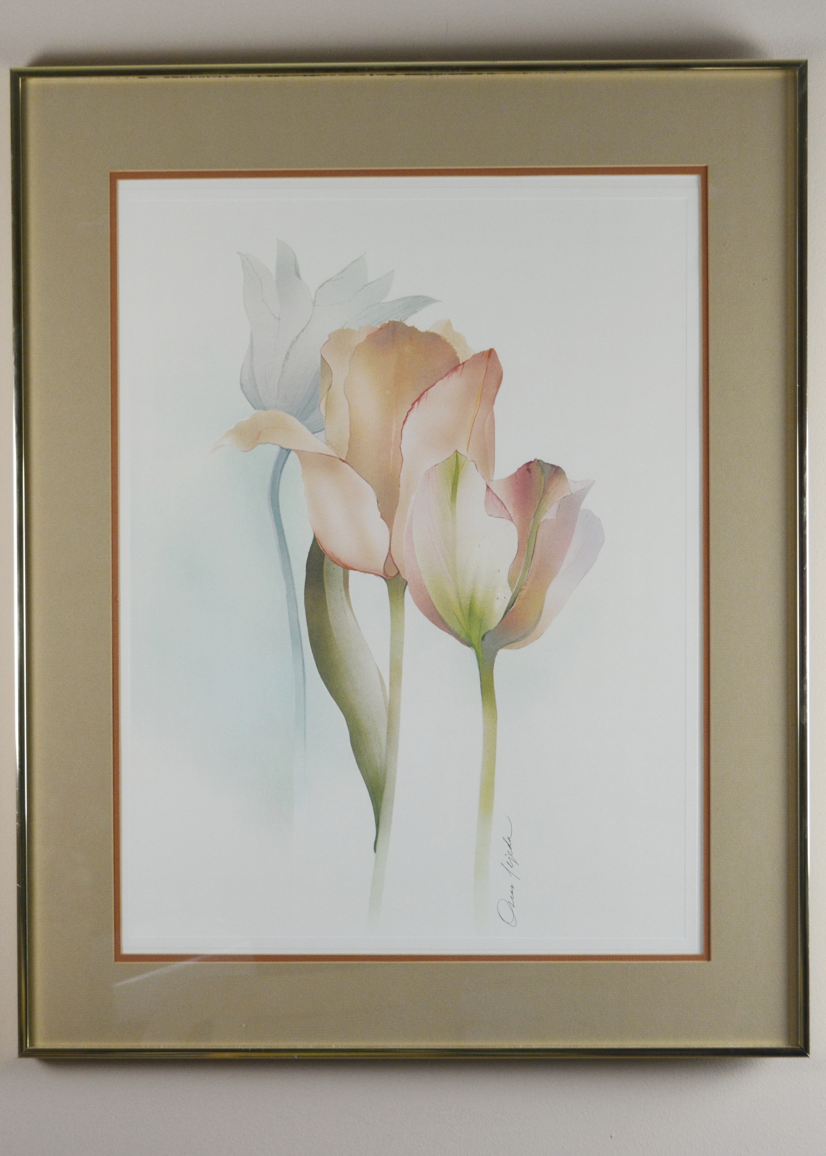 Oscar Tejeda Tulip Lithograph