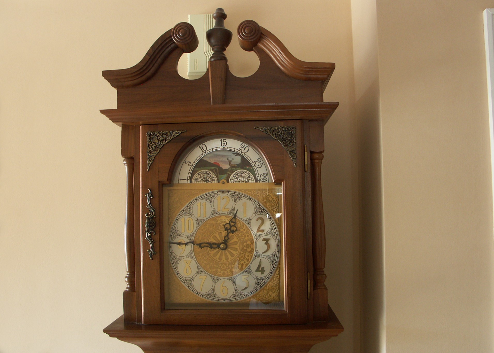Emperor Black Walnut Grandfather Clock