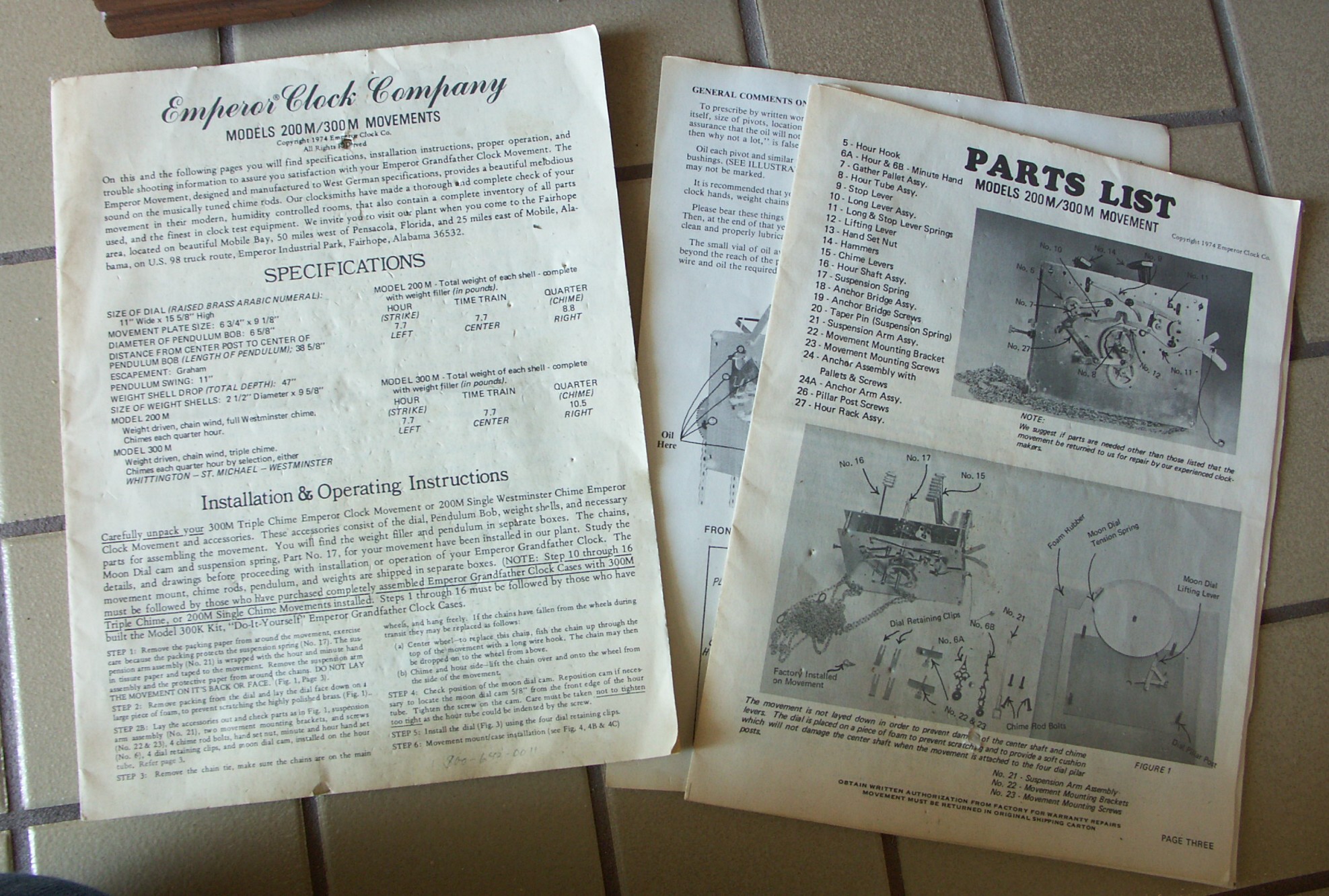 Emperor Black Walnut Grandfather Clock