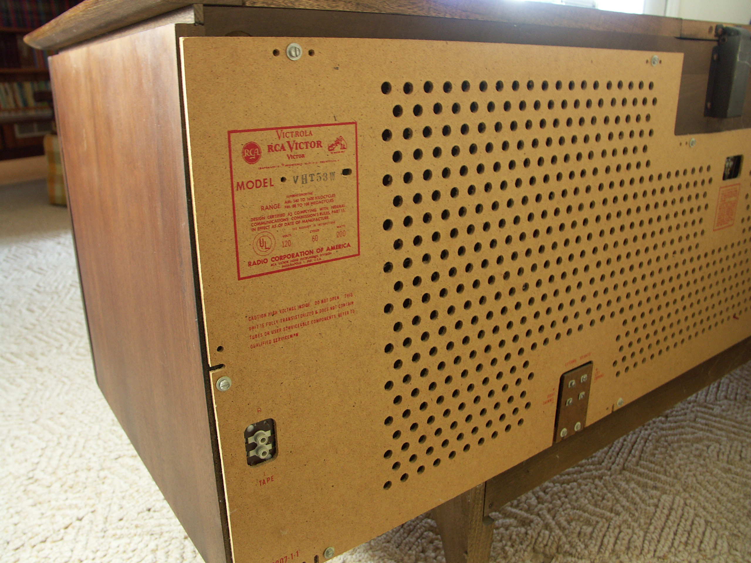 Mid Century Modern RCA Victor Stereo Combination Console