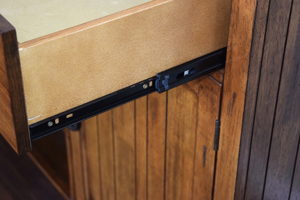 Mission Inspired Sideboard with Wine Storage