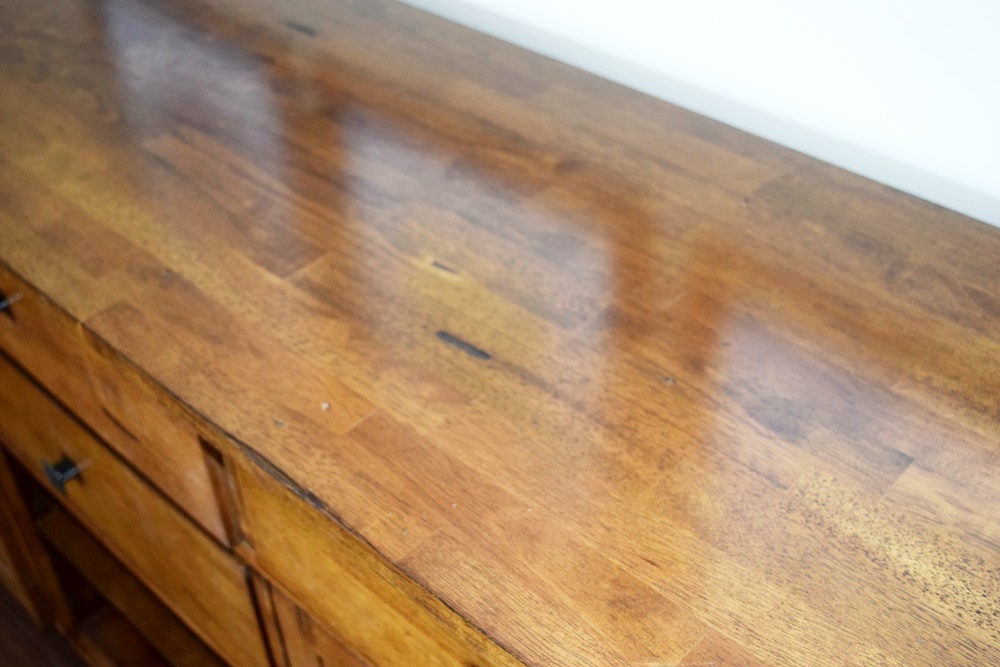 Mission Inspired Sideboard with Wine Storage