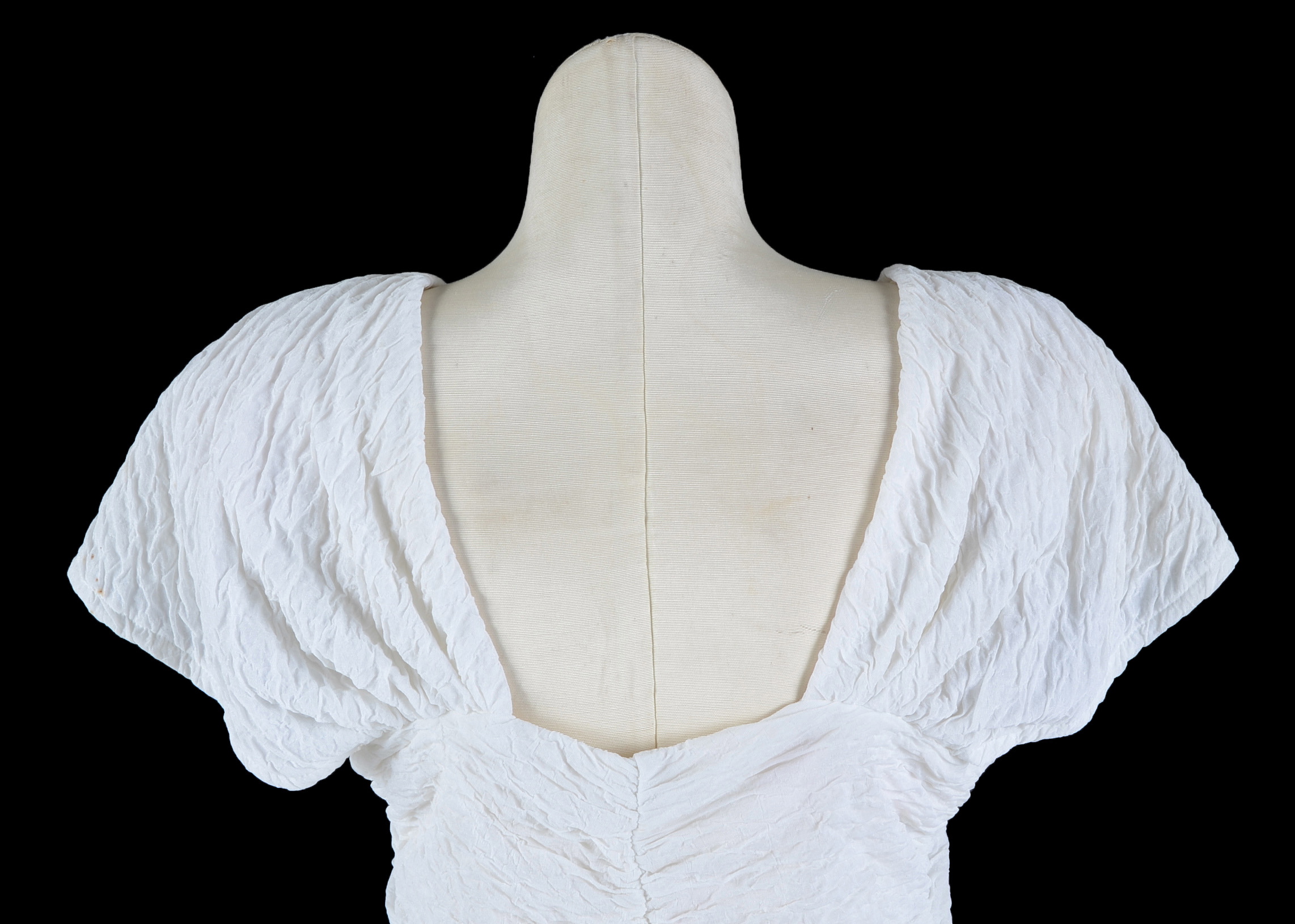 Women's Ruched Evening Dress in White