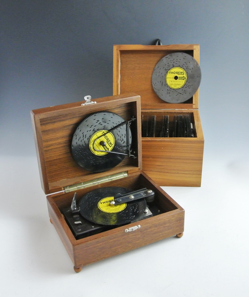 Thorens Automatic Disc Music Box with Additonal Discs